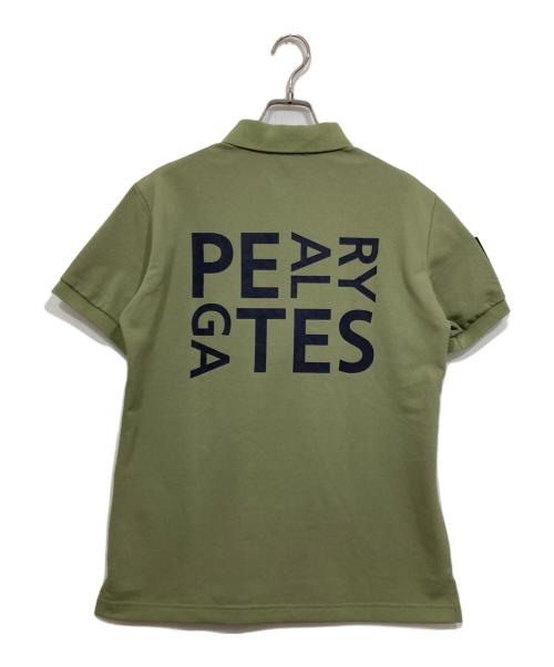 PEARLY GATES（パーリーゲイツ）PEARLY GATES (パーリーゲイツ) ALOFTカノコ半袖ポロシャツ グリーン サイズ:4の古着・服飾アイテム