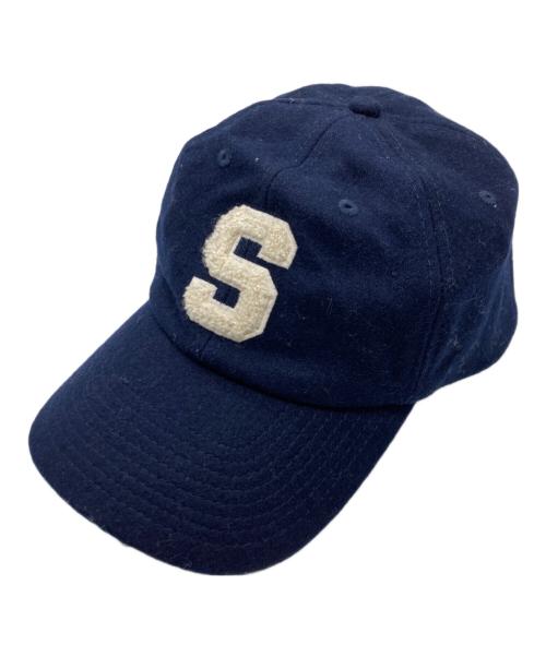 Sporty & Rich（スポーティーアンドリッチ）Sporty & Rich (スポーティーアンドリッチ) Sロゴウールキャップ ネイビーの古着・服飾アイテム