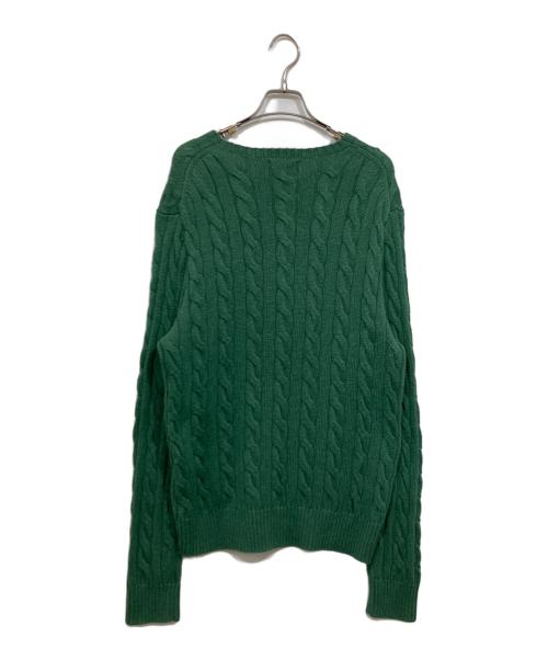 POLO RALPH LAUREN（ポロ・ラルフローレン）POLO RALPH LAUREN (ポロ・ラルフローレン) ニット グリーン サイズ:Mの古着・服飾アイテム