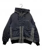 AVIREXアヴィレックス）の古着「FADE HOOD JACKET / フェイド フード ジャケット」｜グレー