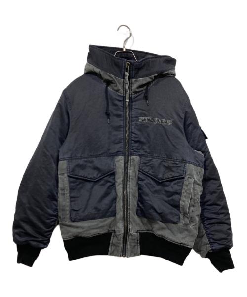 AVIREX（アヴィレックス）AVIREX (アヴィレックス) FADE HOOD JACKET / フェイド フード ジャケット グレー サイズ:Ｌの古着・服飾アイテム