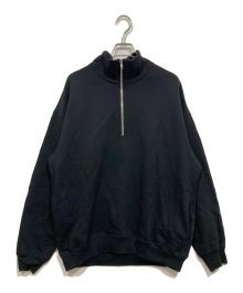 BEAUTY&YOUTH（ビューティーアンドユース）の古着「SNAZZY ハーフジップ スウェット」｜ブラック