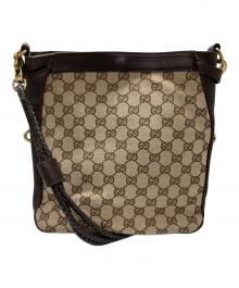 GUCCI（グッチ）の古着「GGキャンバスショルダーバッグ」｜ブラウン
