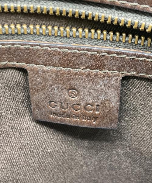 GUCCI（グッチ）GUCCI (グッチ) GGキャンバスショルダーバッグ ブラウンの古着・服飾アイテム