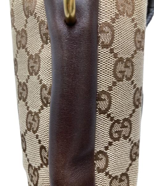 GUCCI（グッチ）GUCCI (グッチ) GGキャンバスショルダーバッグ ブラウンの古着・服飾アイテム