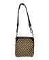 GUCCI (グッチ) GGキャンバスショルダーバッグ ブラウン：30000円