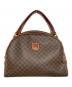 CELINE（セリーヌ）の古着「マカダム柄ハンドバッグ」｜ブラウン