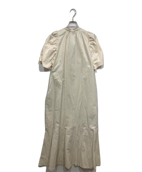 machatt（マチャット）machatt (マチャット) バイカラーステッチロングドレス アイボリー サイズ:Fの古着・服飾アイテム