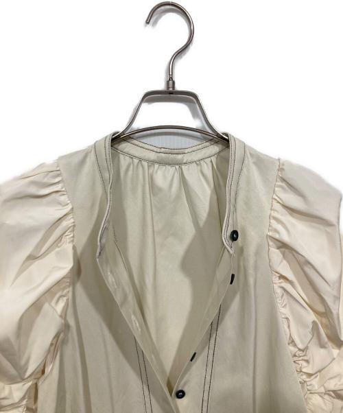 machatt（マチャット）machatt (マチャット) バイカラーステッチロングドレス アイボリー サイズ:Fの古着・服飾アイテム