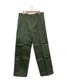 Dickies（ディッキーズ）の古着「ダブルニーワークパンツ」｜グリーン