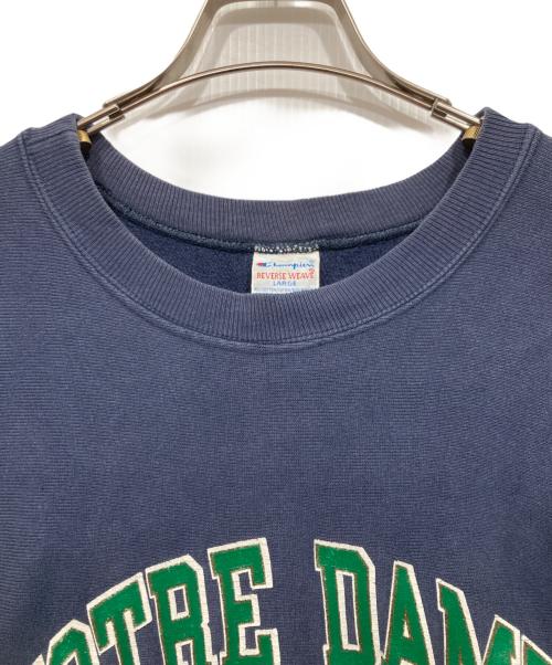 Champion REVERSE WEAVE（チャンピオン リバース ウィーブ）Champion REVERSE WEAVE (チャンピオン リバース ウィーブ) クルーネックスウェット ネイビー サイズ:LARGEの古着・服飾アイテム