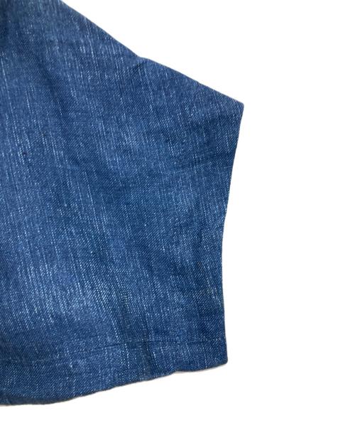COMME des GARCONS（コムデギャルソン）COMME des GARCONS (コムデギャルソン) チャイナボタンリネンワンピース ブルー サイズ:Mの古着・服飾アイテム