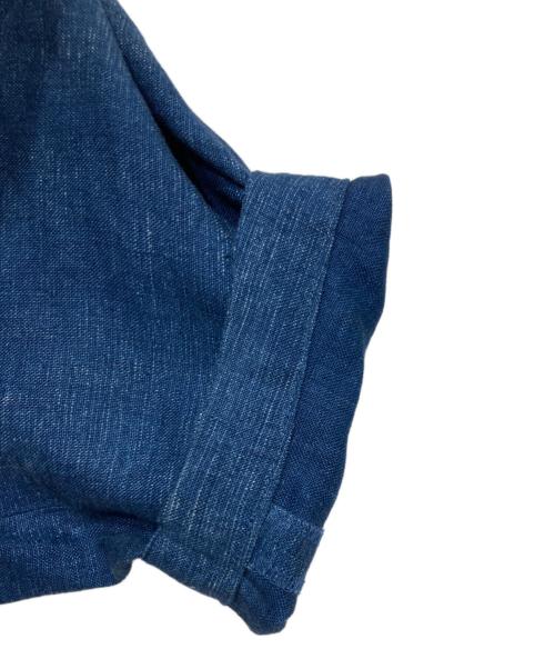 COMME des GARCONS（コムデギャルソン）COMME des GARCONS (コムデギャルソン) チャイナボタンリネンワンピース ブルー サイズ:Mの古着・服飾アイテム