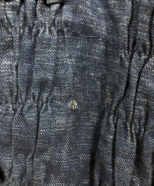 COMME des GARCONS（コムデギャルソン）COMME des GARCONS (コムデギャルソン) チャイナボタンリネンワンピース ブルー サイズ:Mの古着・服飾アイテム