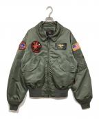 ALPHA INDUSTRIESアルファインダストリーズ）の古着「VX-31 フライトジャケット」｜グリーン