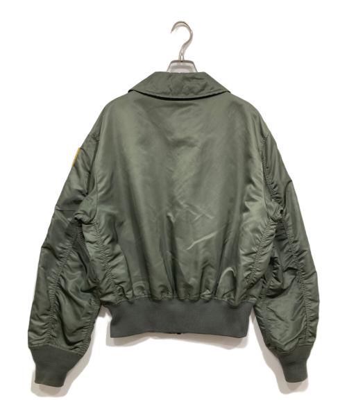 ALPHA INDUSTRIES（アルファインダストリーズ）ALPHA INDUSTRIES (アルファインダストリーズ) VX-31 フライトジャケット グリーン サイズ:Mの古着・服飾アイテム