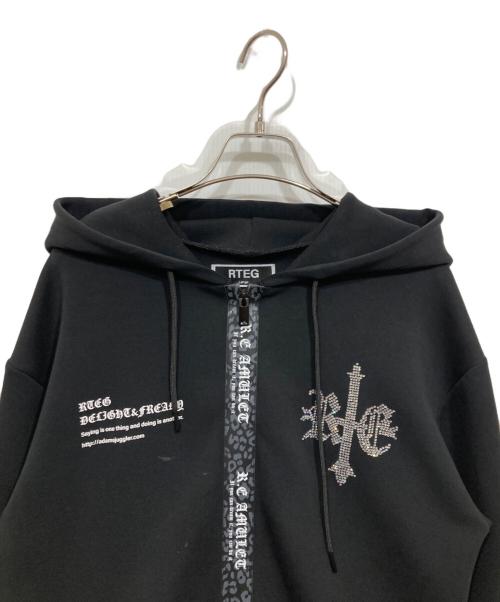 RTEG（レトロエンジン）RTEG (レトロエンジン) ジップパーカー ブラック サイズ:Lの古着・服飾アイテム