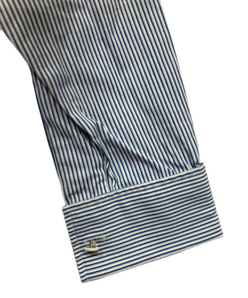 RALPH LAUREN（ラルフローレン）RALPH LAUREN (ラルフローレン) バンドカラーシャツ ブルー サイズ:3Fの古着・服飾アイテム