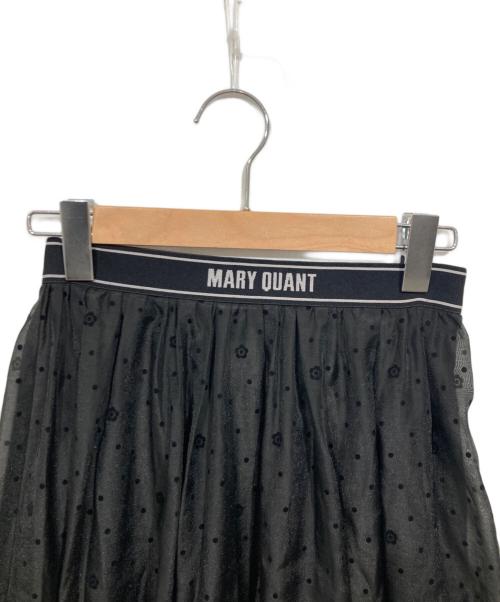 Lily Brown（リリーブラウン）Lily Brown (リリーブラウン) MARY QUANT (マリークヮント) デイジードットスカート ブラックの古着・服飾アイテム