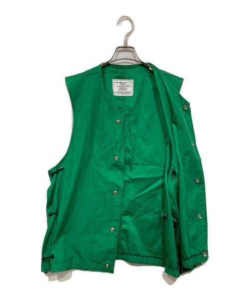 U'S NAVY（ユーエスネイビー）U'S NAVY (ユーエスネイビー) Ground Crewman's Vest グリーン サイズ:SMALL/MEDIUM（34-40）の古着・服飾アイテム