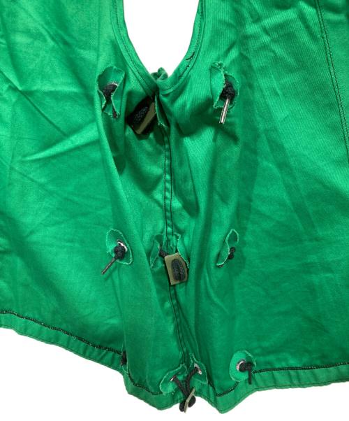 U'S NAVY（ユーエスネイビー）U'S NAVY (ユーエスネイビー) Ground Crewman's Vest グリーン サイズ:SMALL/MEDIUM（34-40）の古着・服飾アイテム