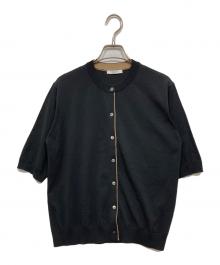 JOURNAL STANDARD（ジャーナルスタンダード）の古着「WASHABLE COOL UV ハーフスリーブカーディガン」｜ブラック