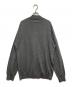 BARNEYS NEWYORK (バーニーズ・ニューヨーク) ハイゲージジップアップニットカーディガン グレー サイズ:XL：5000円
