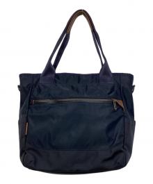 Aquascutum×master-piece（アクアスキュータム×マスターピース）の古着「2way Tote×MSPC/トートバッグ」｜ネイビー