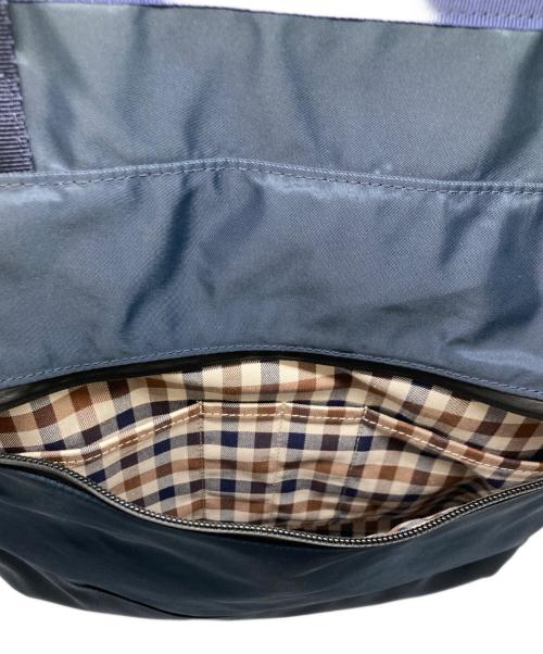 Aquascutum（アクアスキュータム）Aquascutum (アクアスキュータム) master-piece (マスターピース) 2way Tote×MSPC/トートバッグ ネイビーの古着・服飾アイテム