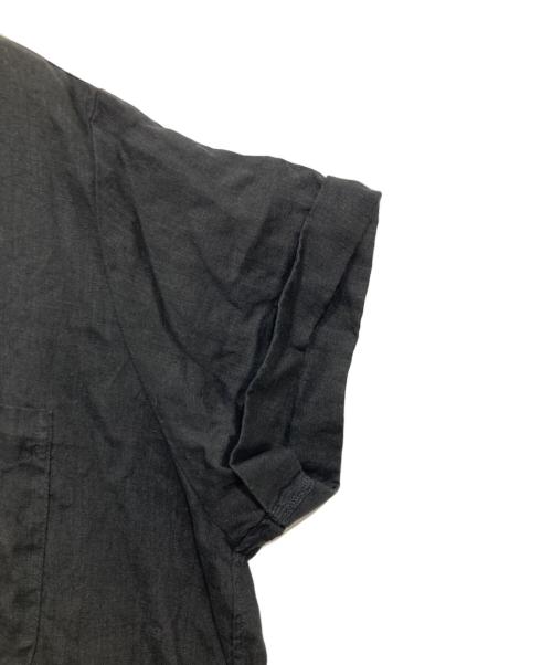 Gymphlex（ジムフレックス）Gymphlex (ジムフレックス) リネン半袖ワンピース ブラック サイズ:14の古着・服飾アイテム