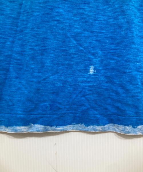 45R（フォーティファイブ・アール）45R (フォーティファイブ・アール) バイカラーTシャツ ホワイト×ブルー サイズ:3の古着・服飾アイテム