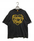 HUMAN MADEヒューマンメイド）の古着「ハートロゴTシャツ」｜ブラック