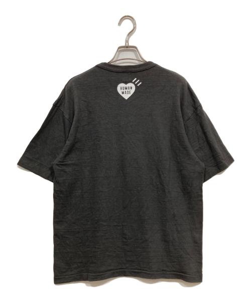 HUMAN MADE（ヒューマンメイド）HUMAN MADE (ヒューマンメイド) ハートロゴTシャツ ブラック サイズ:Ｌの古着・服飾アイテム