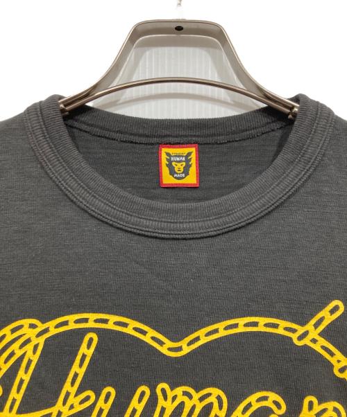 HUMAN MADE（ヒューマンメイド）HUMAN MADE (ヒューマンメイド) ハートロゴTシャツ ブラック サイズ:Ｌの古着・服飾アイテム