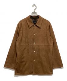 Spick and Span（スピック＆スパン）の古着「フェイクスウェードオープンカラージャケット」｜ブラウン