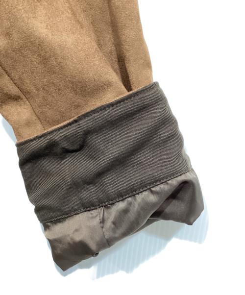 Spick and Span（スピック＆スパン）Spick and Span (スピック＆スパン) フェイクスウェードオープンカラージャケット ブラウン サイズ:38の古着・服飾アイテム