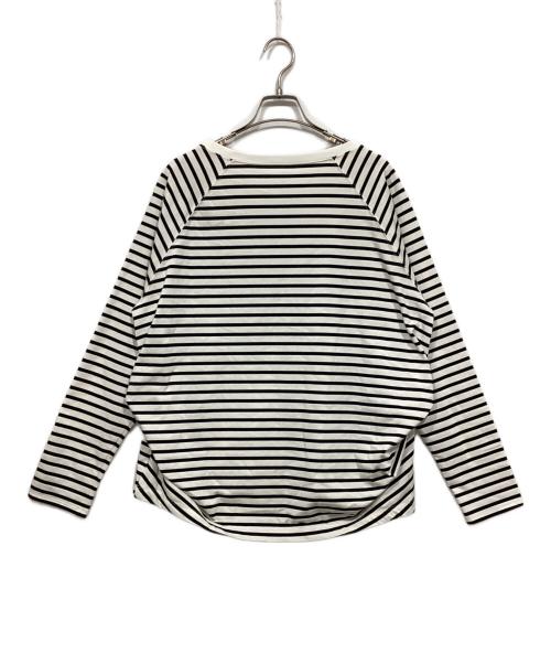 Spick and Span（スピック＆スパン）Spick and Span (スピック＆スパン) ボートネックバックタックプルオーバー ホワイト×ブラック サイズ:Ｆの古着・服飾アイテム