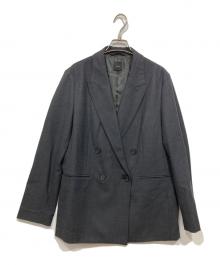 Spick and Span（スピック＆スパン）の古着「ウールブレンドダブルブレストジャケット」｜グレー