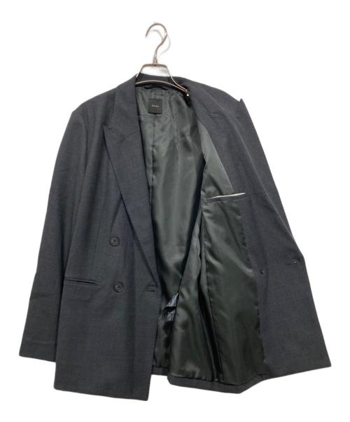 Spick and Span（スピック＆スパン）Spick and Span (スピック＆スパン) ウールブレンドダブルブレストジャケット グレー サイズ:40の古着・服飾アイテム