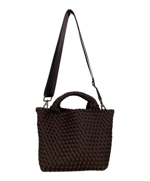 NAGHEDI（ナゲディ）NAGHEDI (ナゲディ) 2WAY編込みハンドバッグ /  St Barths S Bag ブラウンの古着・服飾アイテム