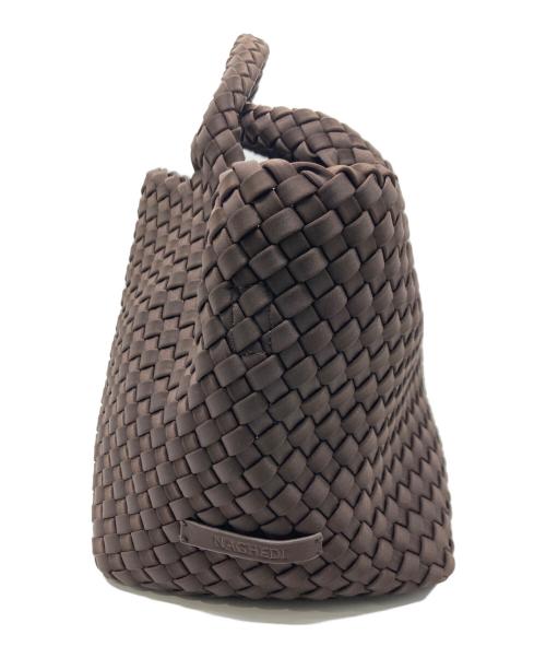 NAGHEDI（ナゲディ）NAGHEDI (ナゲディ) 2WAY編込みハンドバッグ /  St Barths S Bag ブラウンの古着・服飾アイテム