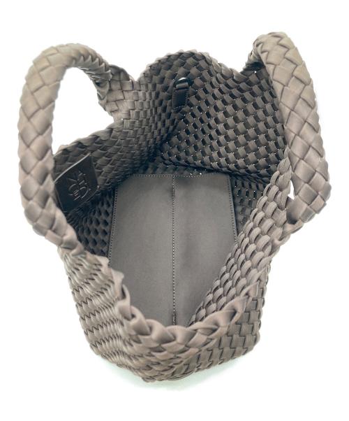 NAGHEDI（ナゲディ）NAGHEDI (ナゲディ) 2WAY編込みハンドバッグ /  St Barths S Bag ブラウンの古着・服飾アイテム