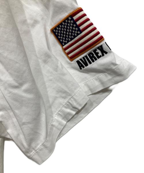 AVIREX（アヴィレックス）AVIREX (アヴィレックス) TOPGUN ミリタリーシャツ ホワイト サイズ:2XLの古着・服飾アイテム