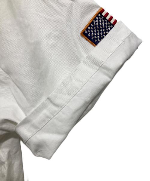 AVIREX（アヴィレックス）AVIREX (アヴィレックス) TOPGUN ミリタリーシャツ ホワイト サイズ:2XLの古着・服飾アイテム