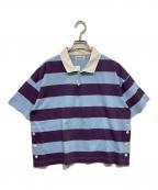 BEAMS BOYビームスボーイ）の古着「フットボールTシャツ」｜ブルー×パープル
