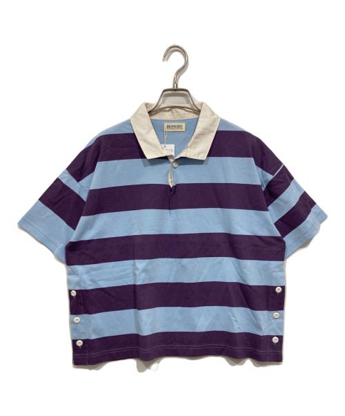 BEAMS BOY（ビームスボーイ）BEAMS BOY (ビームスボーイ) フットボールTシャツ ブルー×パープル サイズ:FREEの古着・服飾アイテム
