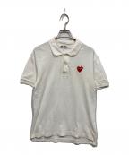PLAY COMME des GARCONSプレイコムデギャルソン）の古着「ポロシャツ」｜ホワイト