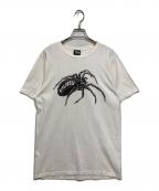 stussyステューシー）の古着「プリントTシャツ」｜ホワイト