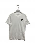 PLAY COMME des GARCONSプレイコムデギャルソン）の古着「ハートロゴTEE」｜ホワイト