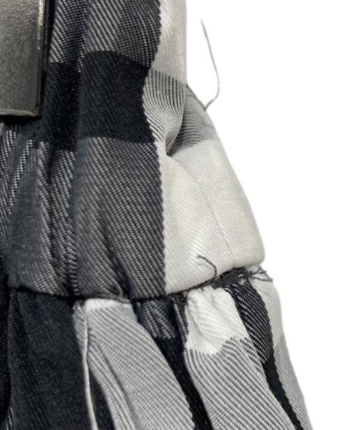 UNITED ARROWS（ユナイテッドアローズ）UNITED ARROWS (ユナイテッドアローズ) チェック タフタ スカート グレー サイズ:36の古着・服飾アイテム